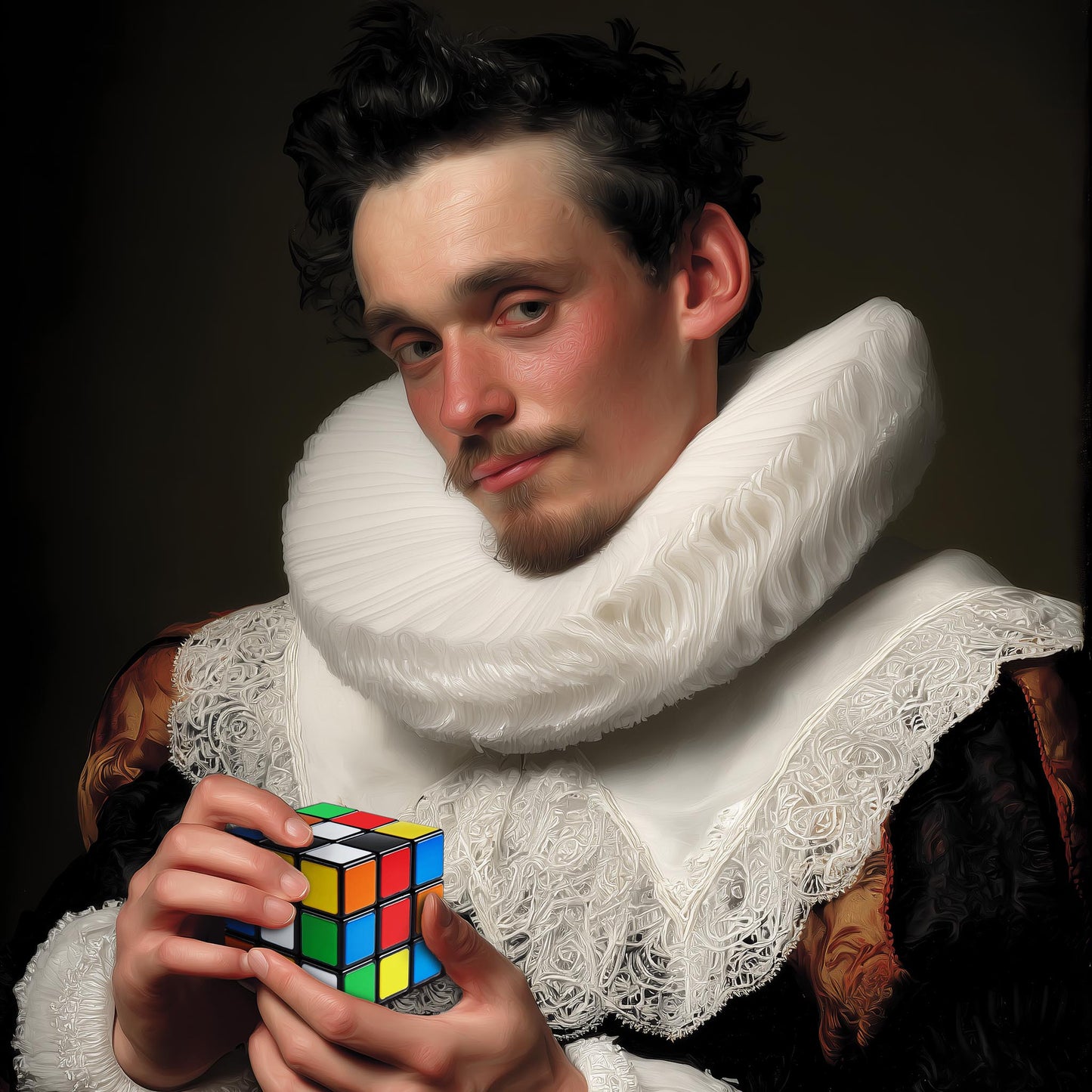 "Gentleman cube" LE 1/5 canvas art print