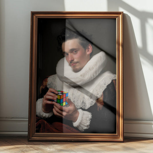 "Gentleman cube" LE 1/5 canvas art print