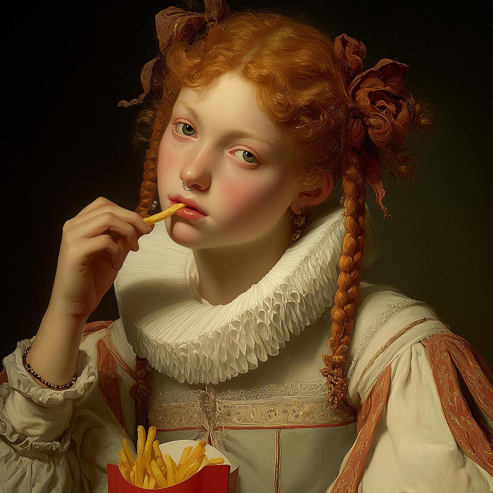 "Golden Fries" LE "SOLD OUT" canvas art print