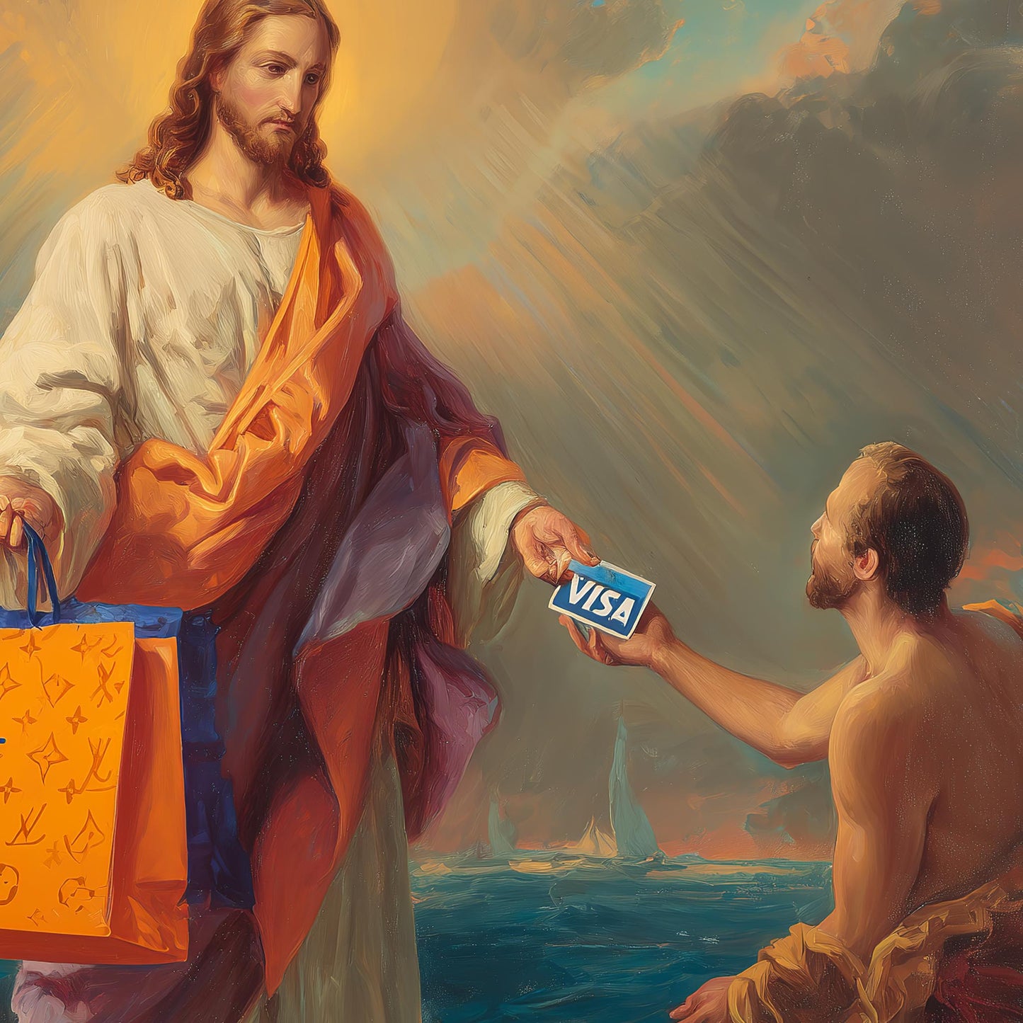 "Holy Transaction" LE "SOLD OUT" canvas art print