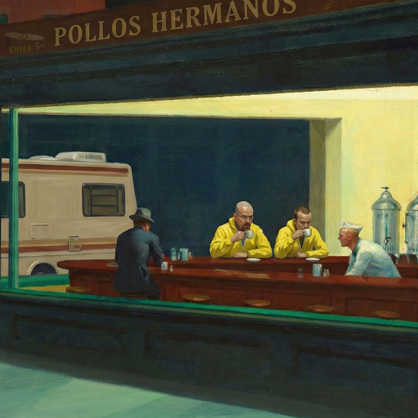"Hopper Heisenberg" LE "SOLD OUT" canvas art print