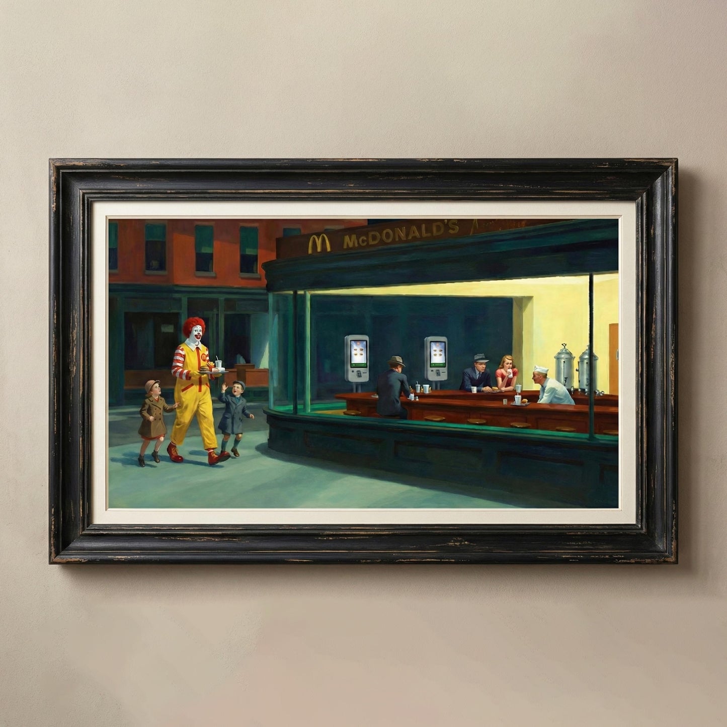 "Hopper McDonalds" LE "SOLD OUT" canvas art print