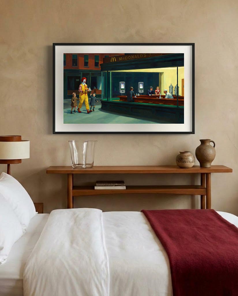"Hopper McDonalds" LE "SOLD OUT" canvas art print