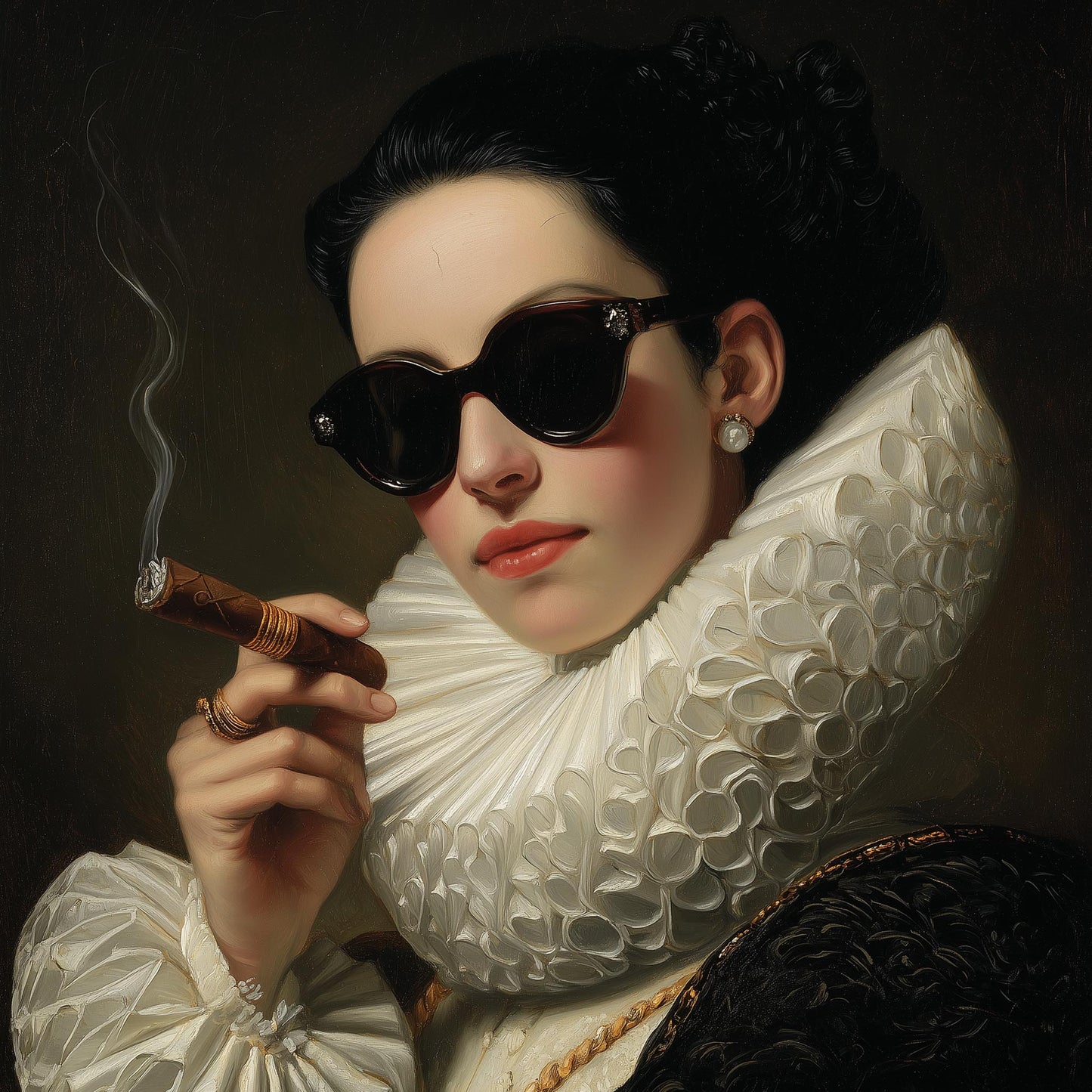 "Noir queen" LE "SOLD OUT" canvas art print