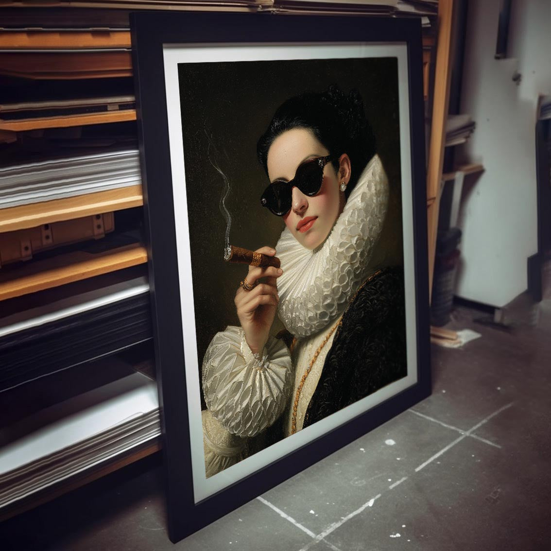 "Noir queen" LE "SOLD OUT" canvas art print