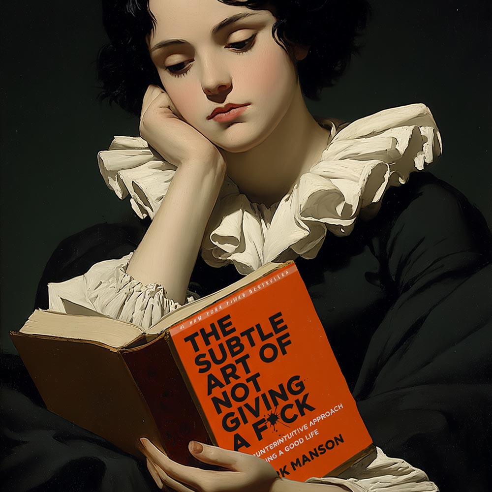 "Rebel Reading" LE "SOLD OUT" canvas art