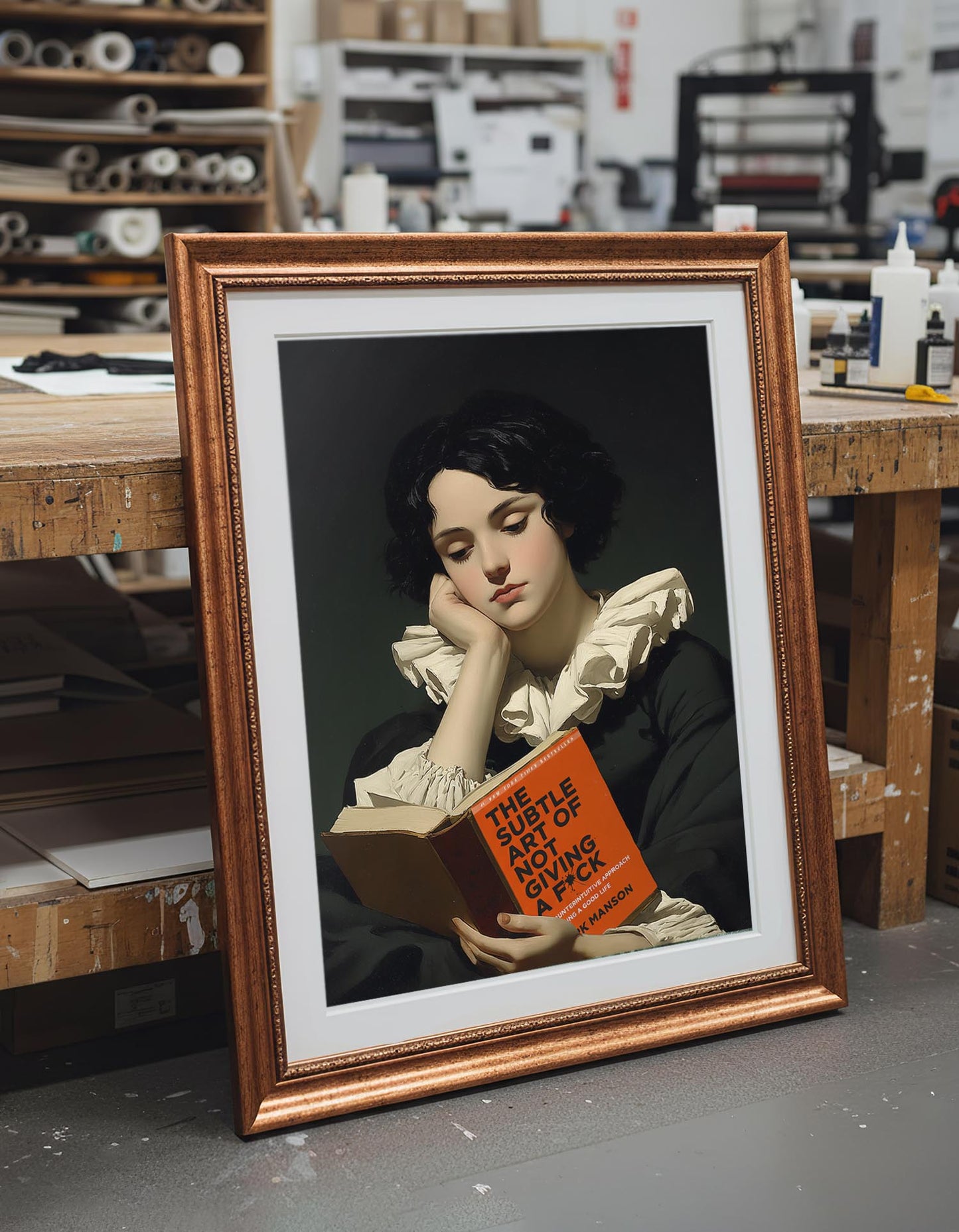 "Rebel Reading" LE "SOLD OUT" canvas art