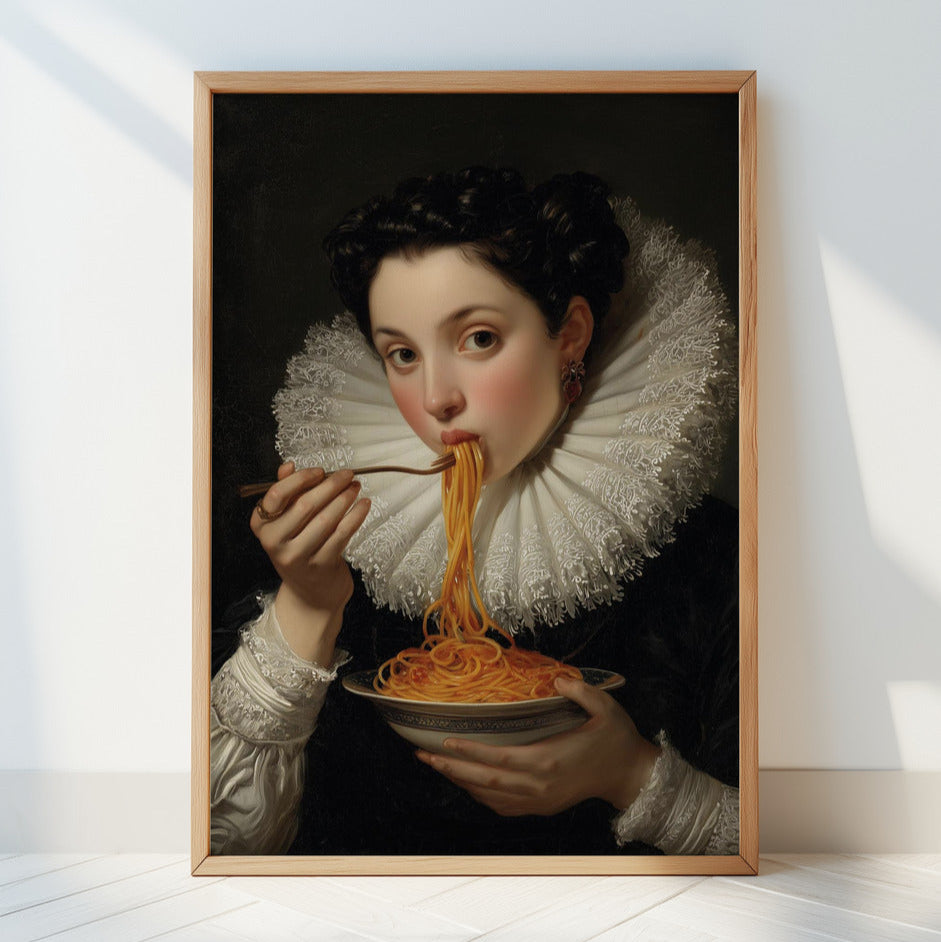 "Spaghetti Queen" LE "SOLD OUT" canvas art print