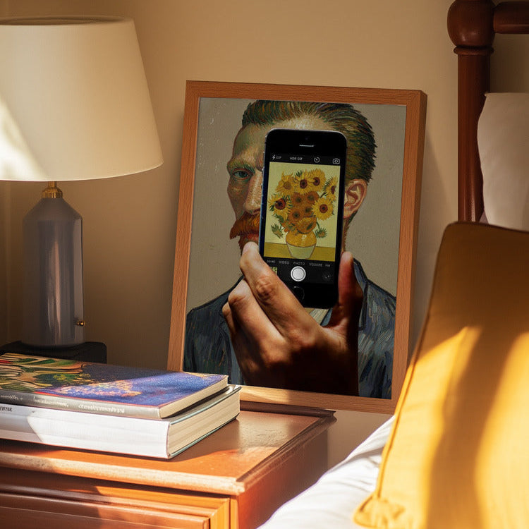 "Sunflowers Selfie" fine art print