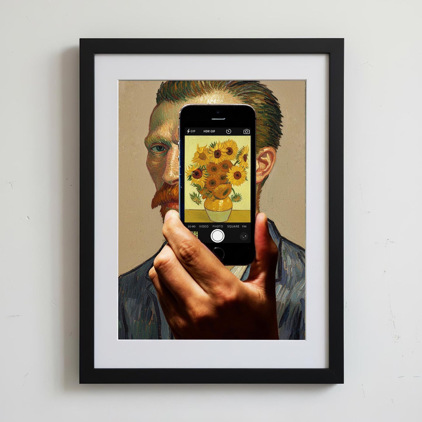 "Sunflowers Selfie" fine art print