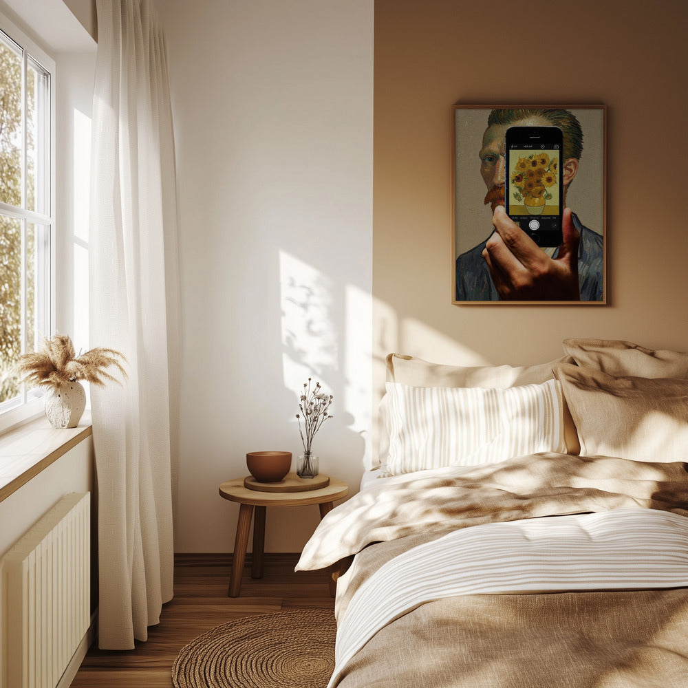 "Sunflowers Selfie" fine art print