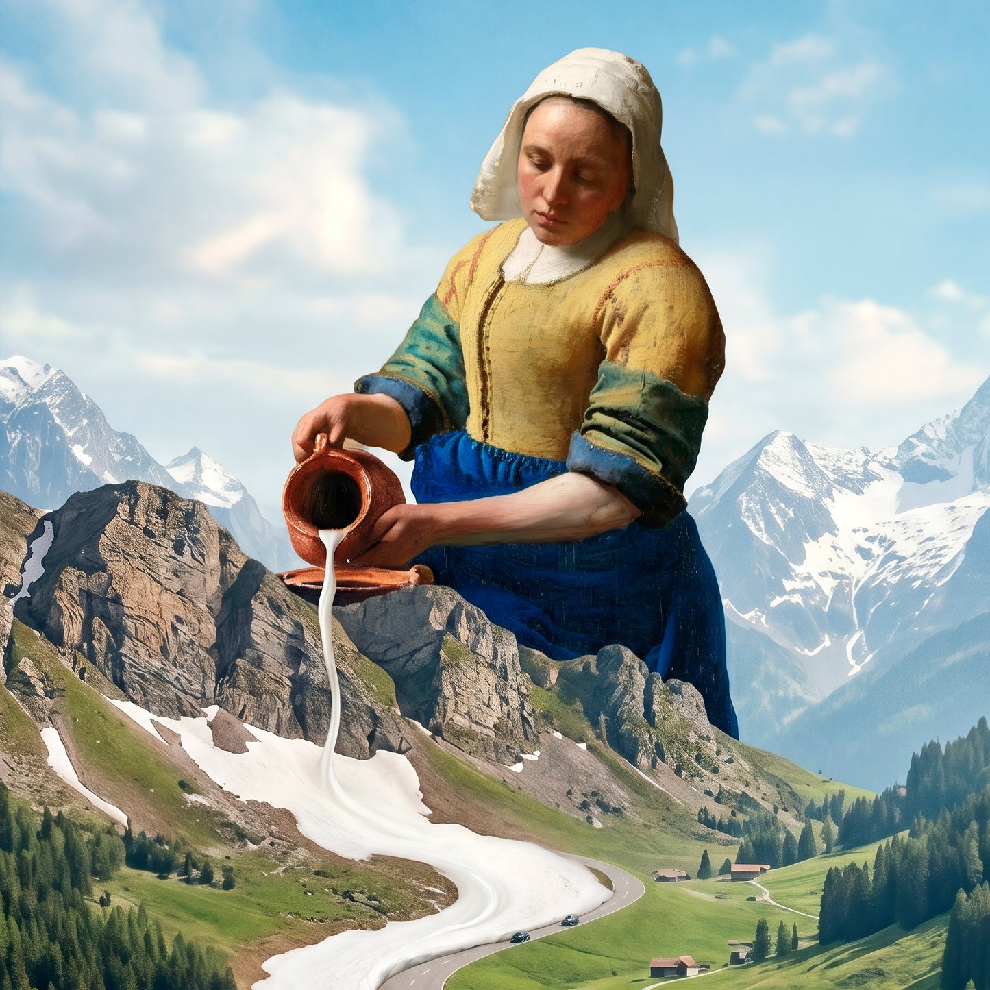 "The Great Milkmaid" fine art print