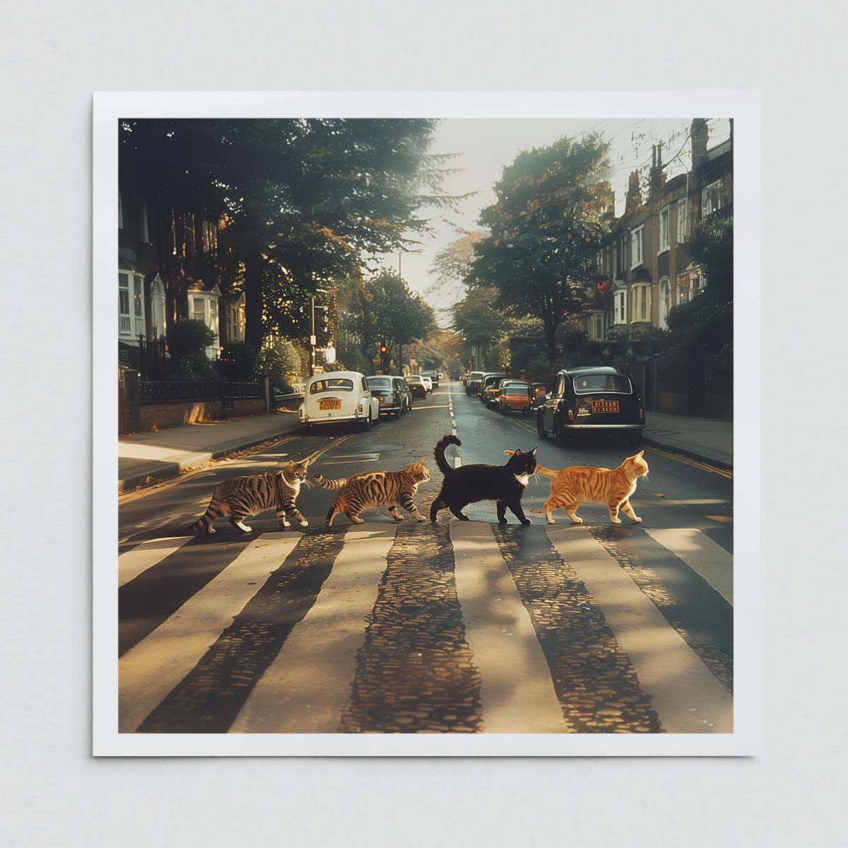 "Kitty Abbey Road" fine art print