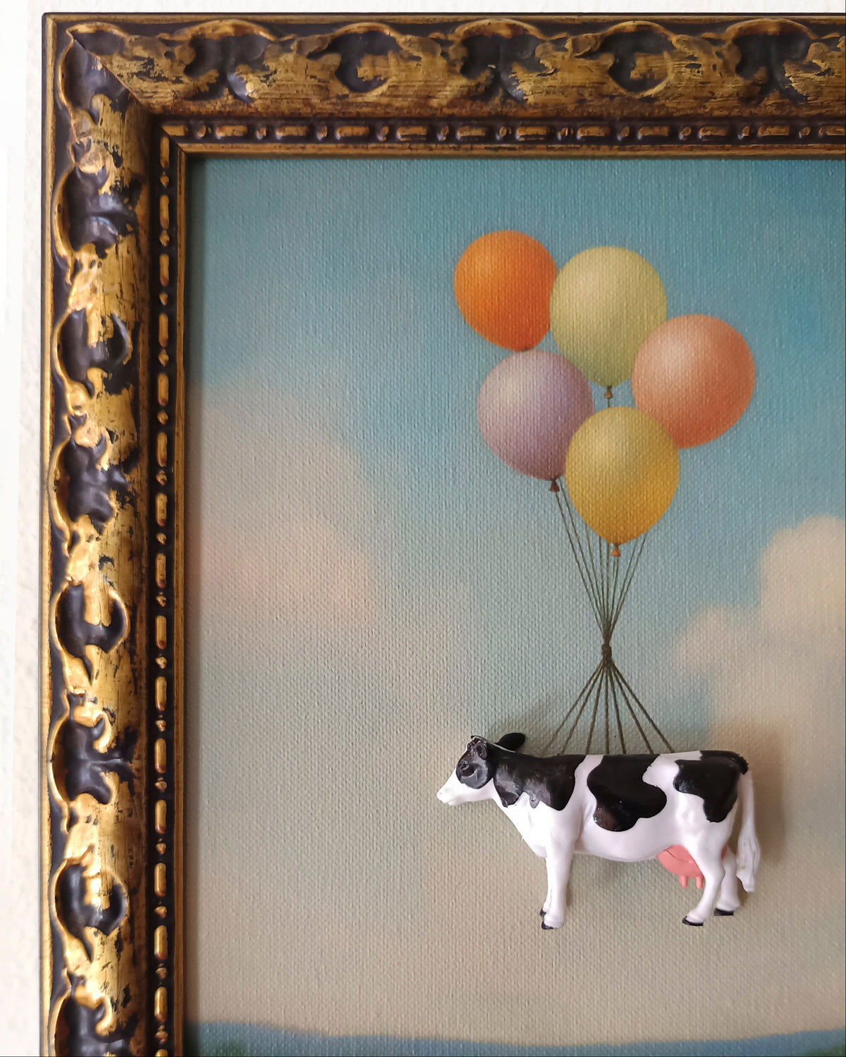 Cow Heaven - Original Framed 3D Object