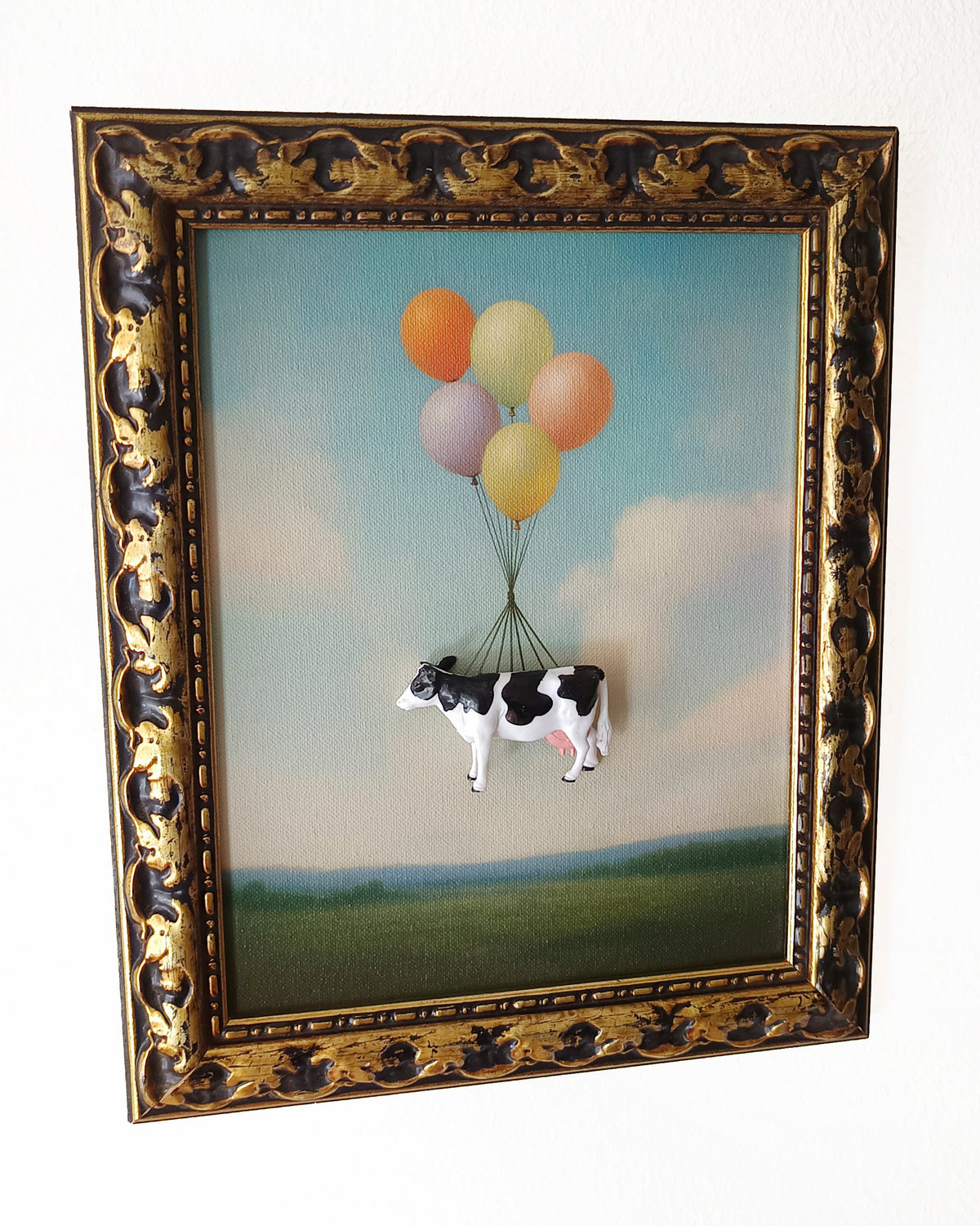 Cow Heaven - Original Framed 3D Object
