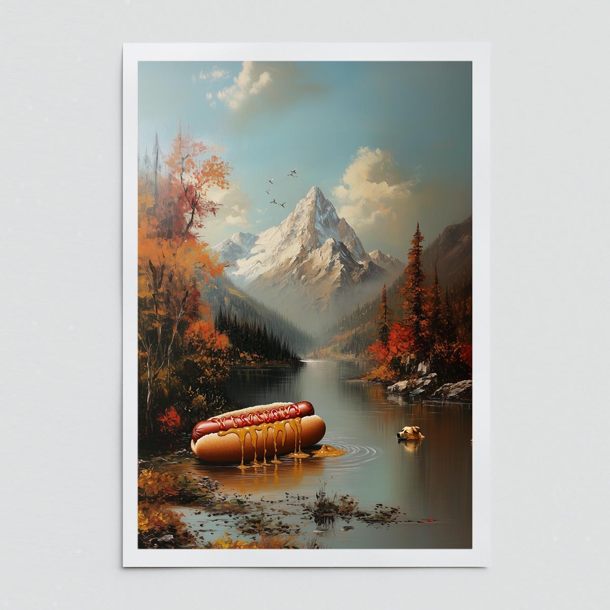 "Floating dogs" fine art print