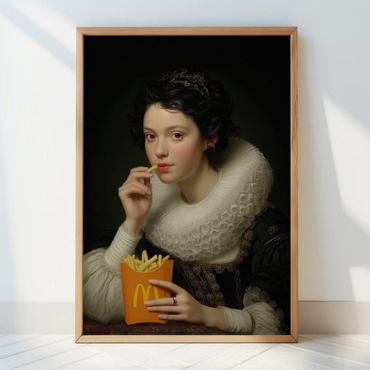 "Mc Lady fries" LE "SOLD OUT" canvas art print