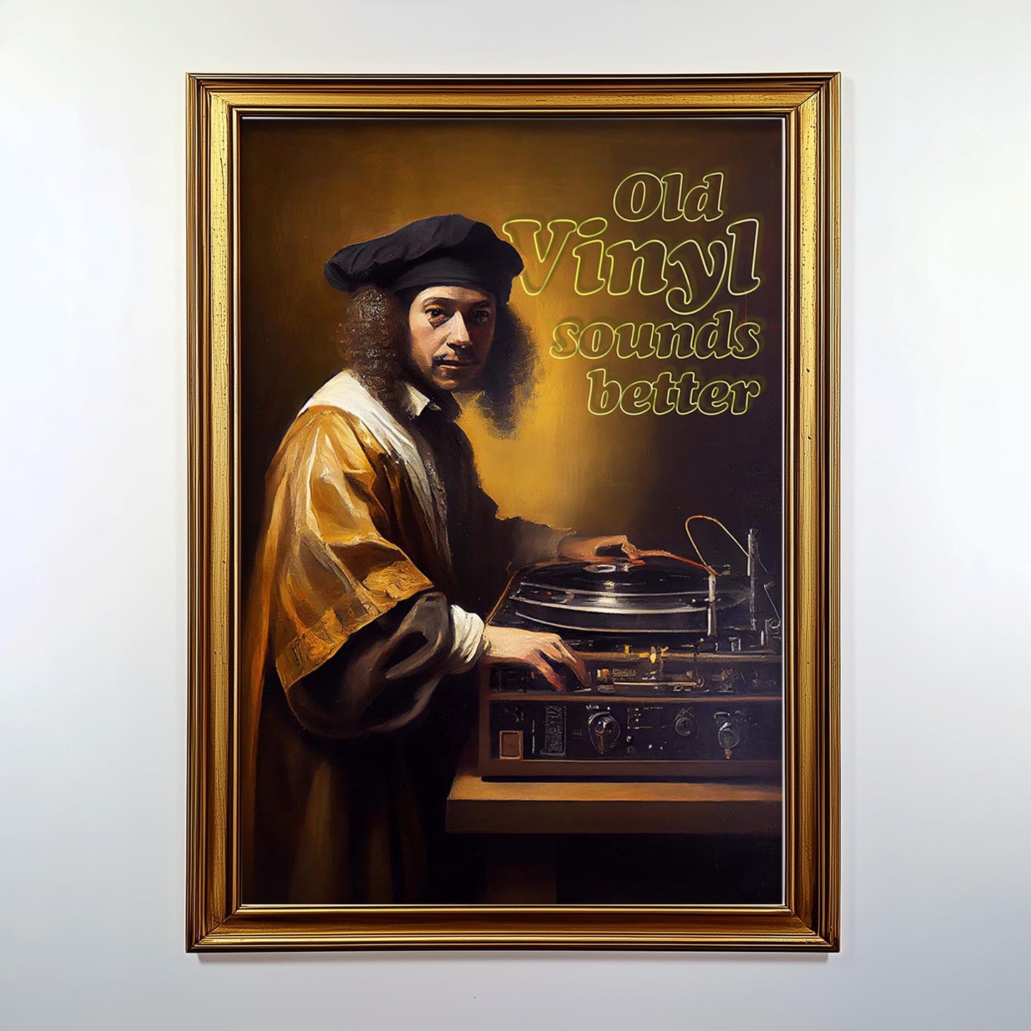 "Old Vinyl Sounds Better" fine art print