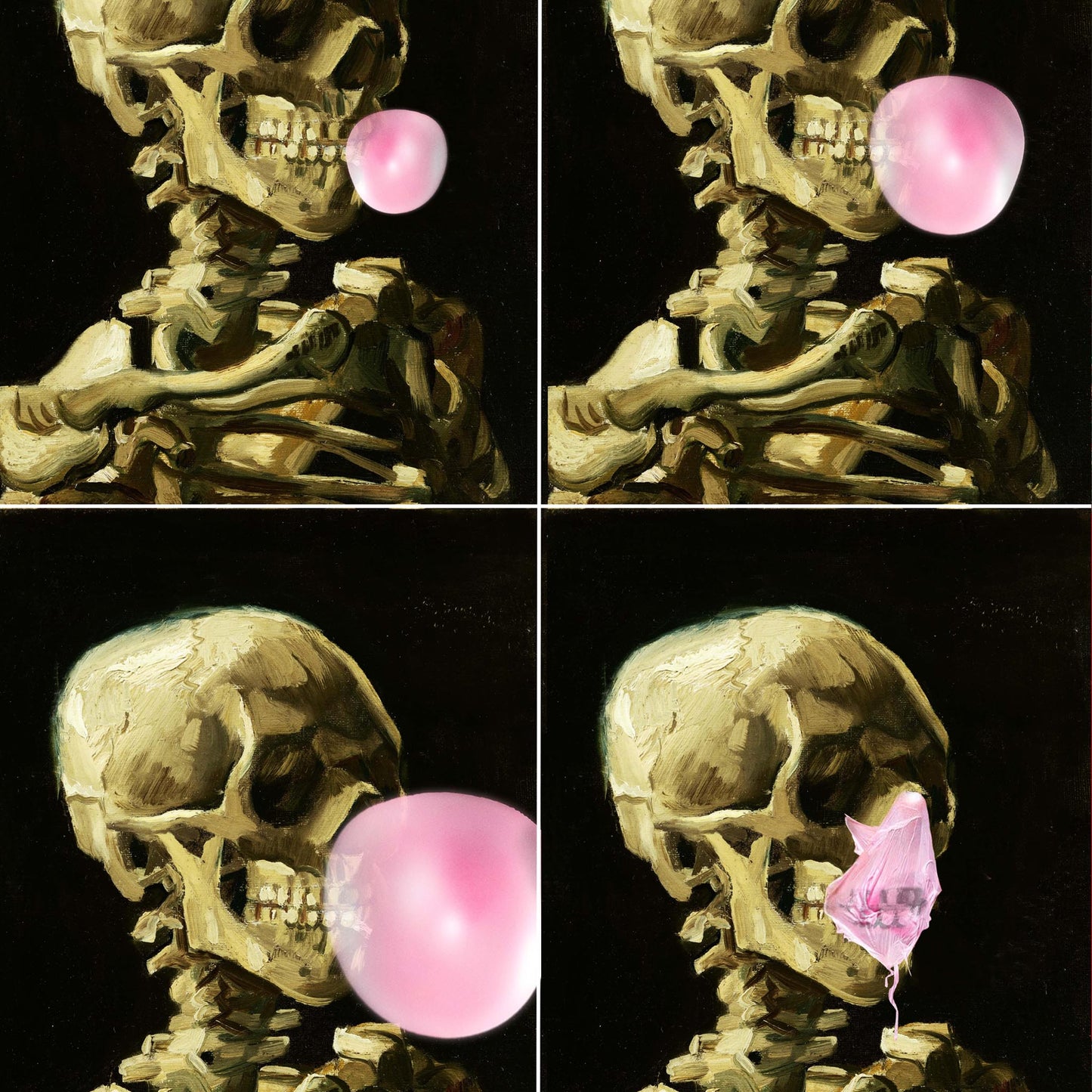 "Skull Gum Explosion" fine art print