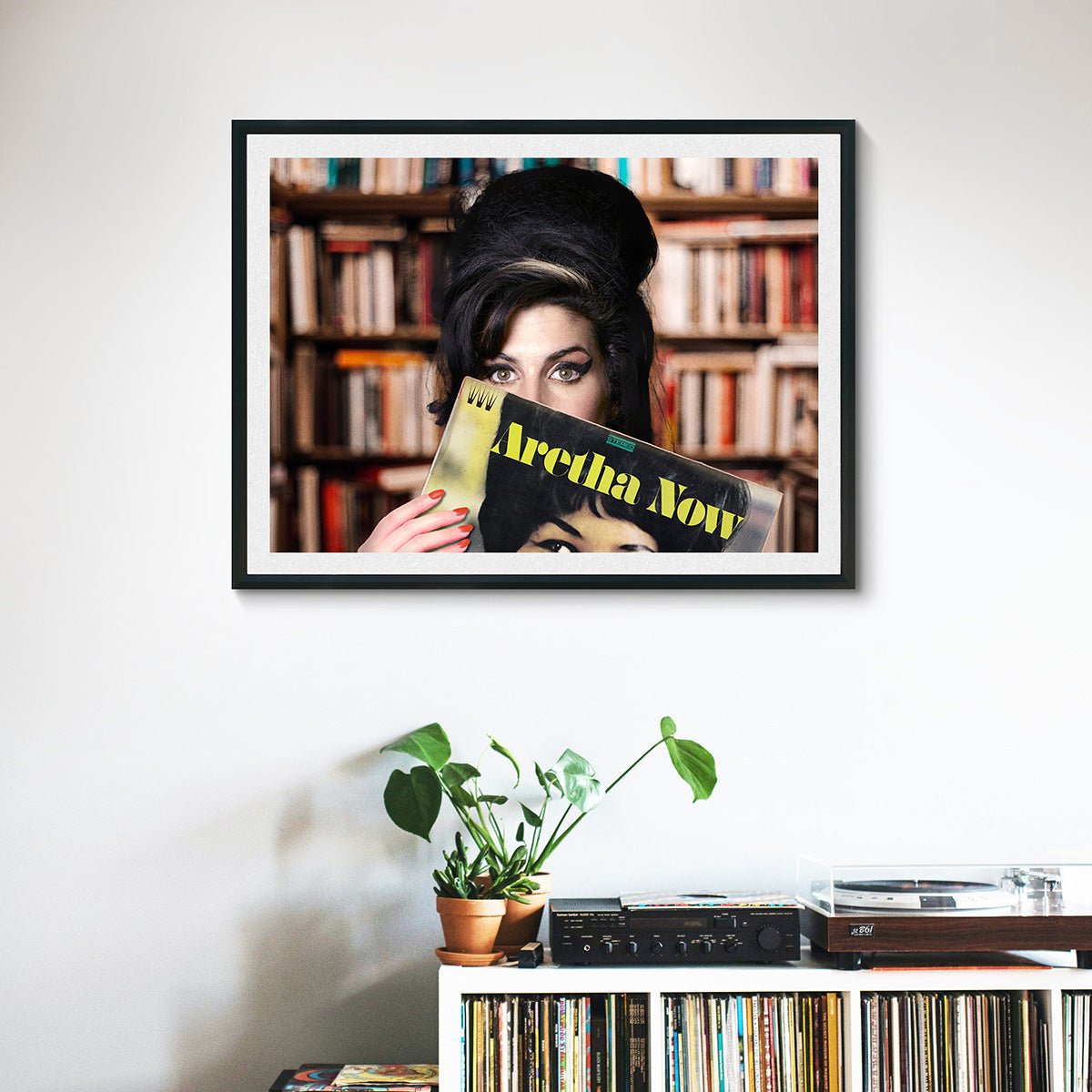 "Amy At The Vinyl Store" fine art print