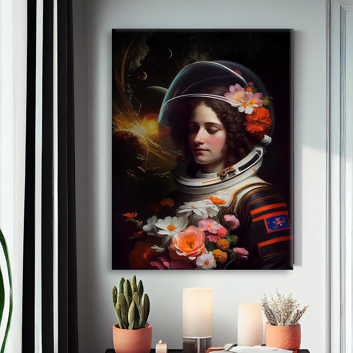 "Astronaut Beauty" canvas print