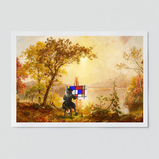"Authentic Cubist Landscape" fine art print