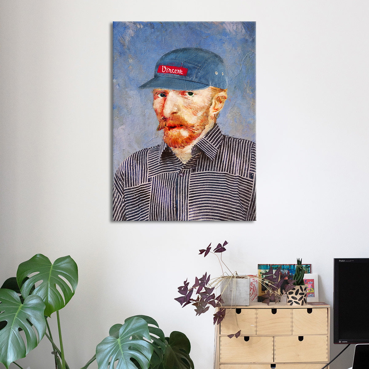 "Hipster Vincent" canvas print