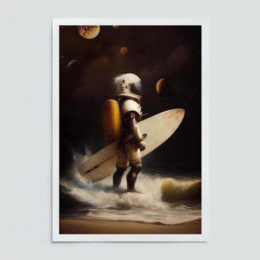 "My Space Surfing Day" fine art print