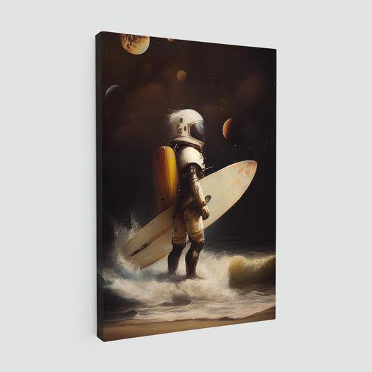 "My Space Surfing Day" canvas print