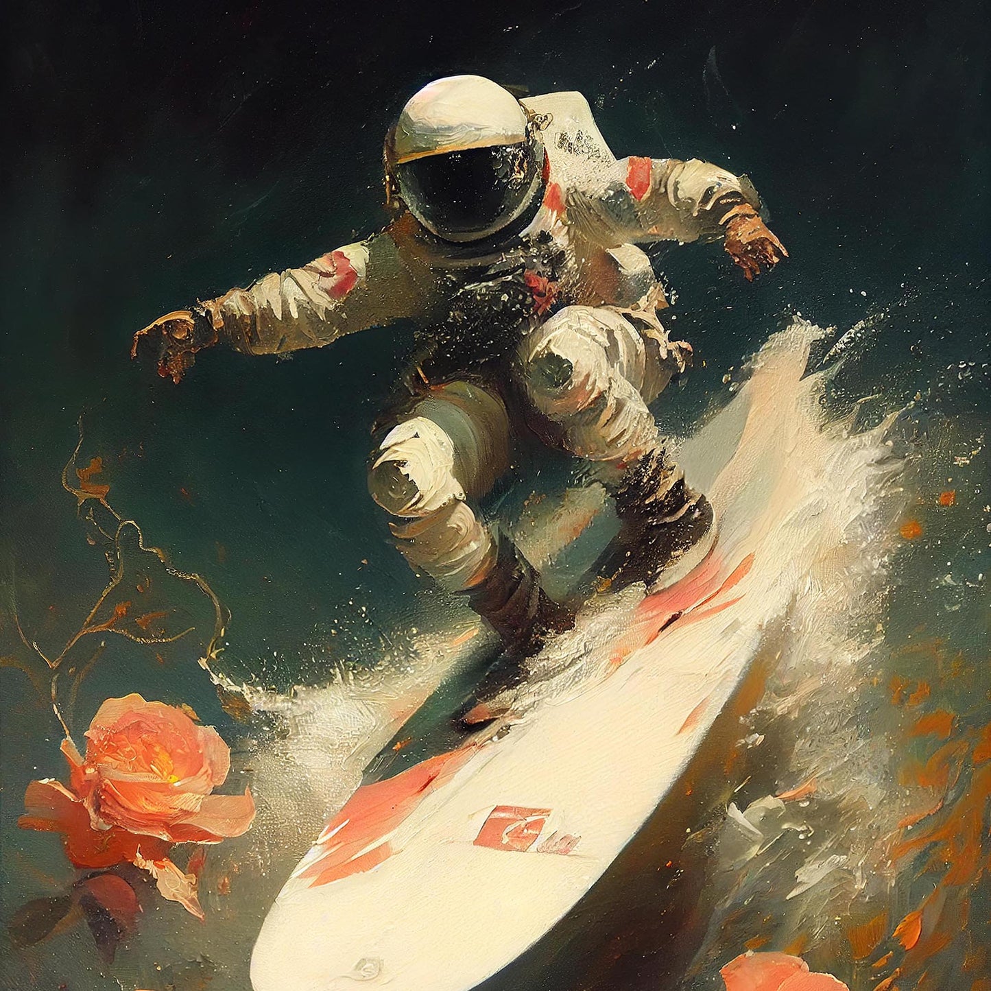 "My Space Wave" canvas print