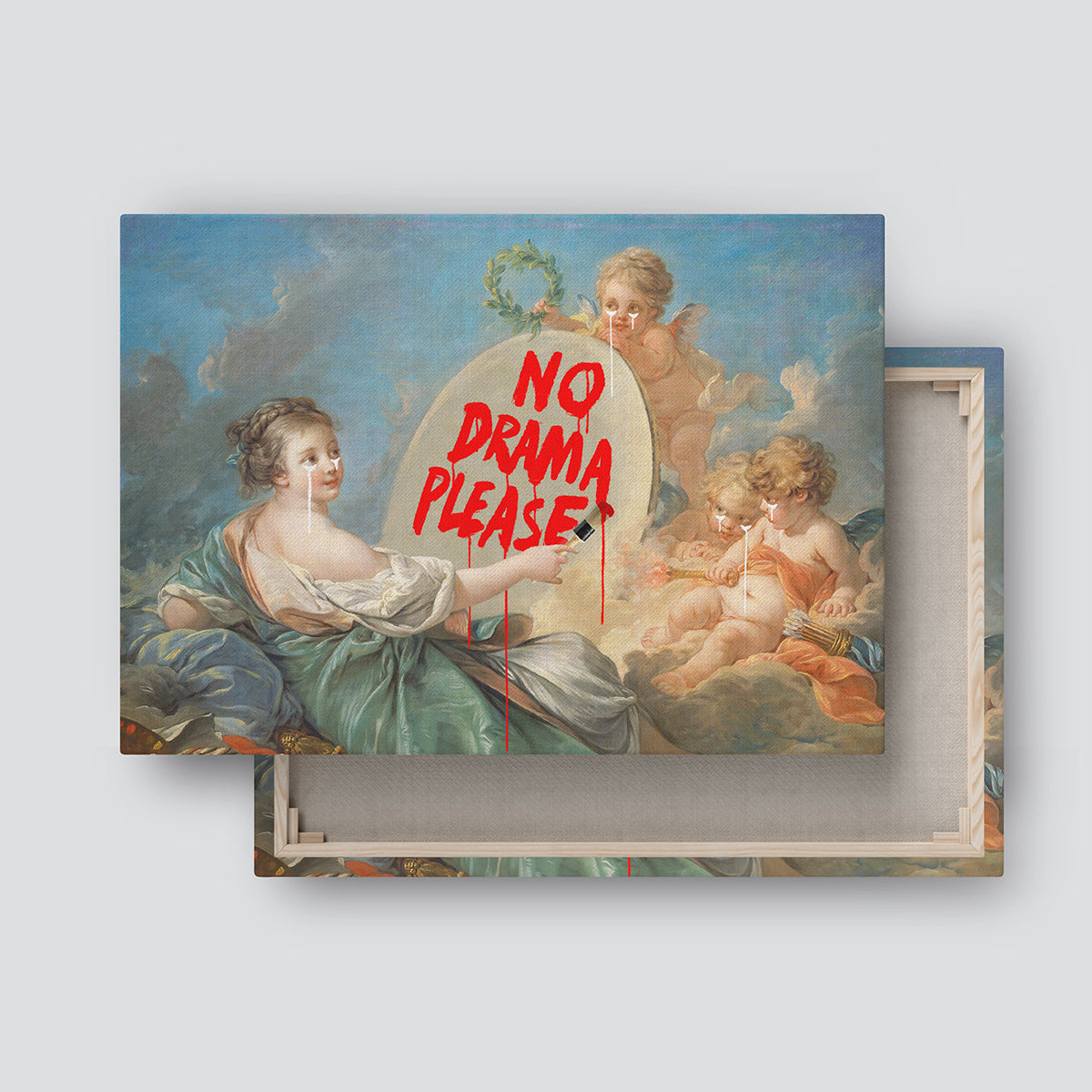 "No Drama Please" canvas print