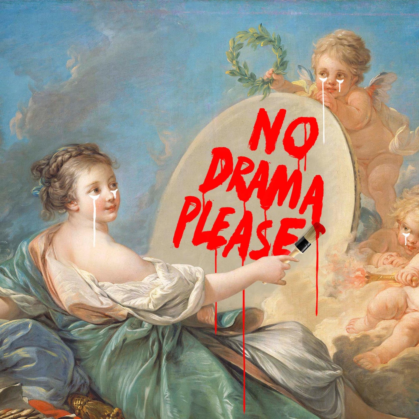 "No Drama Please" fine art print