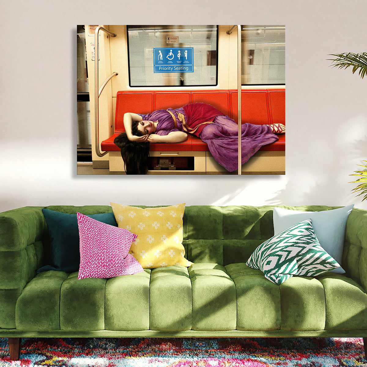 "Priority Seating" canvas print