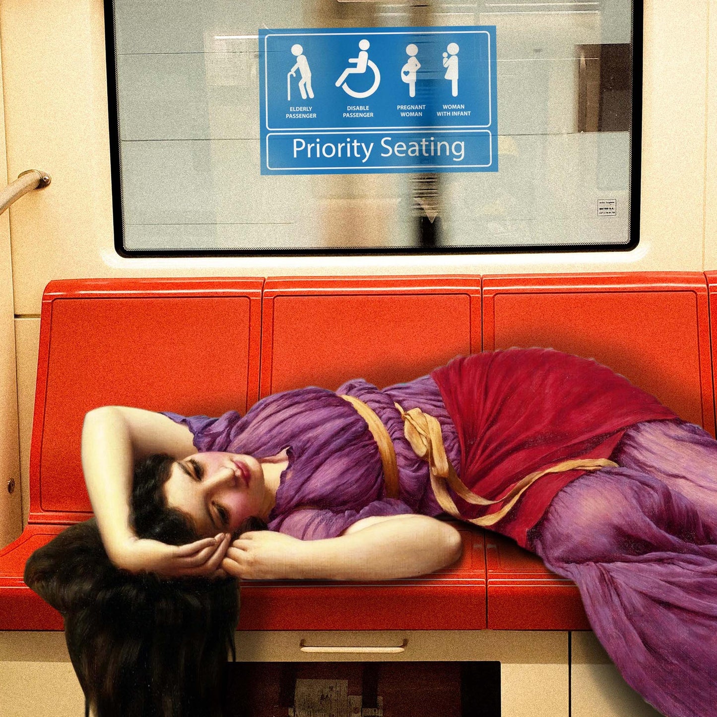 "Priority Seating" canvas print