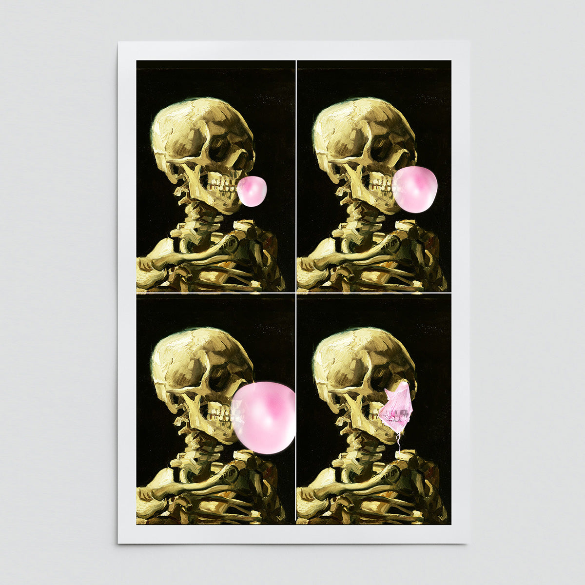"Skull Gum Explosion" fine art print