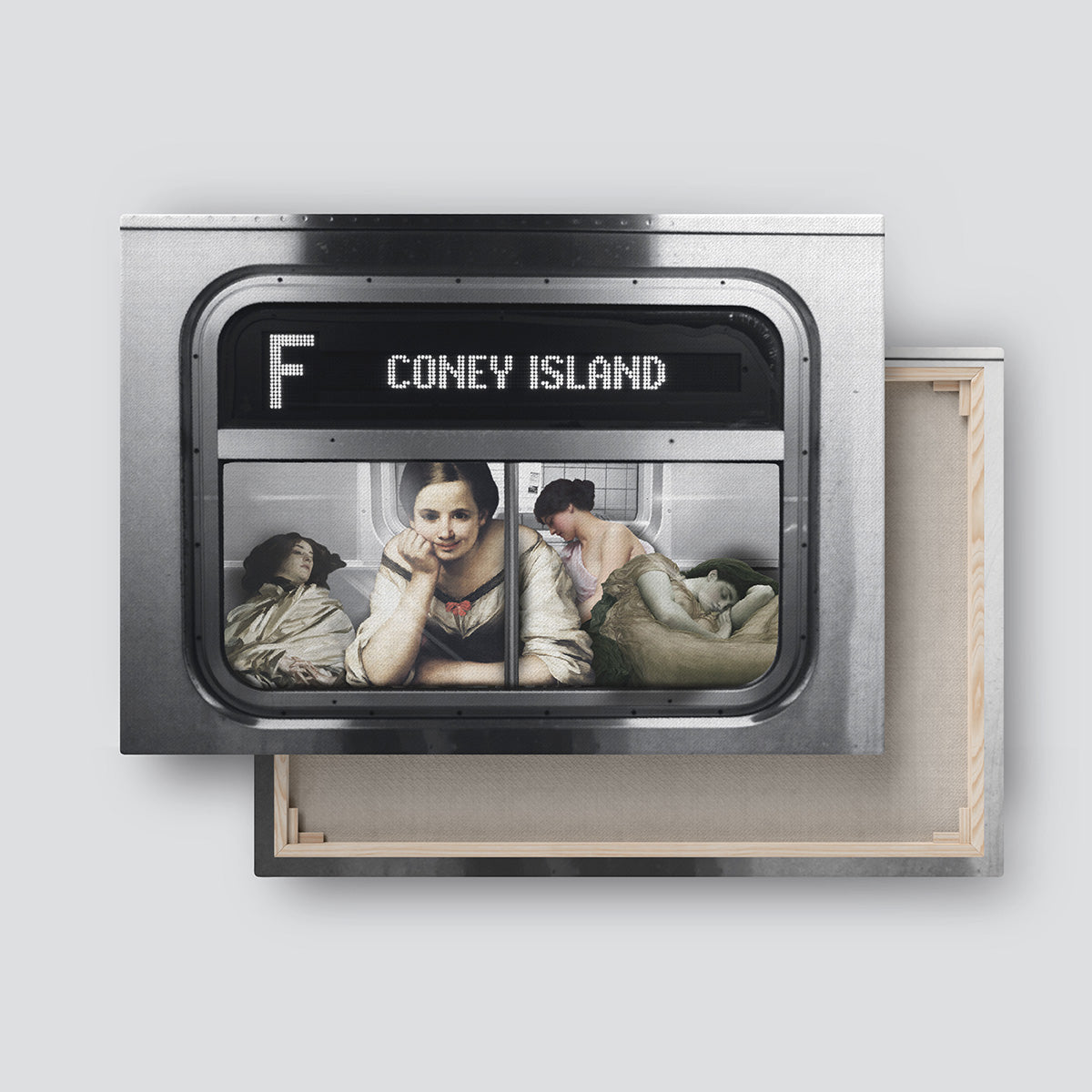 "Subway To Coney Island" canvas print