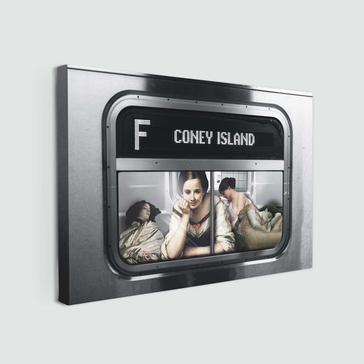 "Subway To Coney Island" canvas print