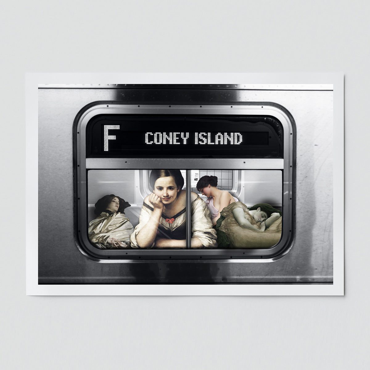 "Subway To Coney Island" fine art print