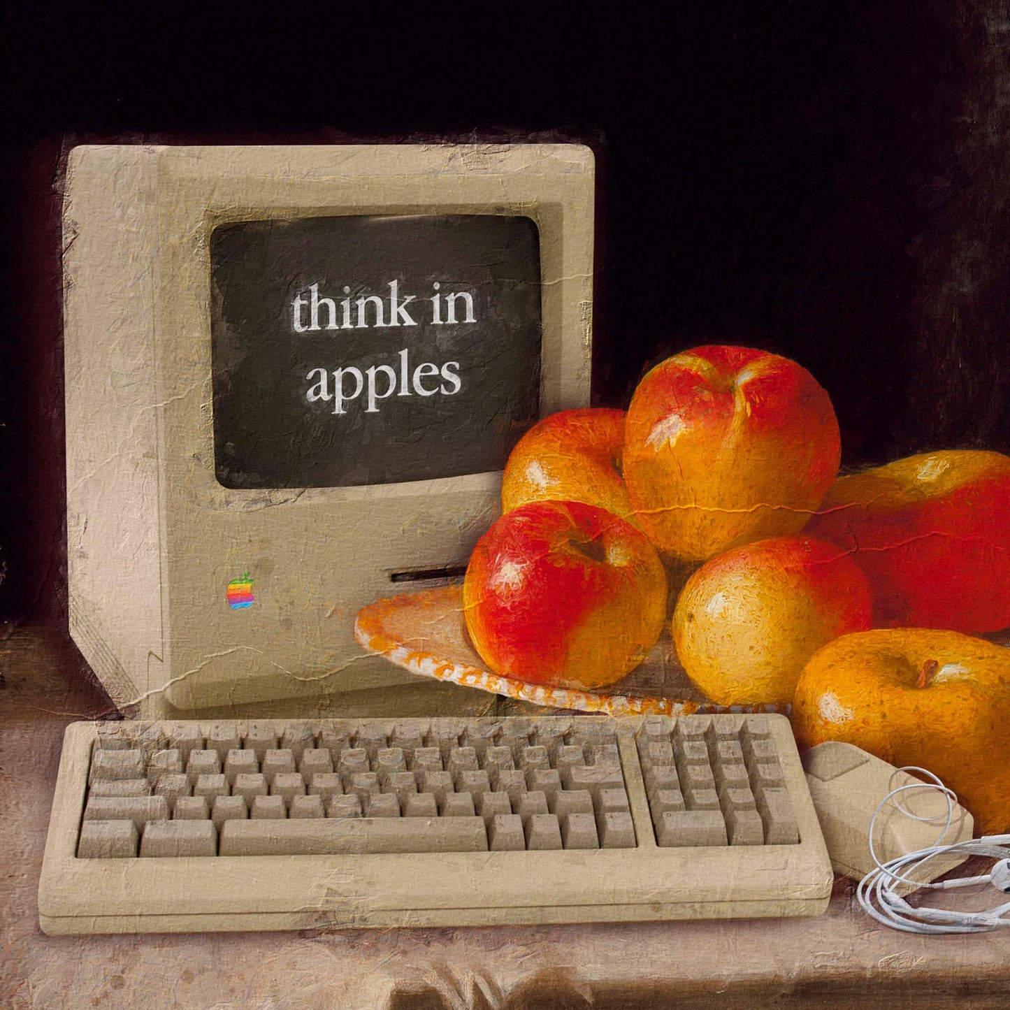 "Think in Apples" fine art print