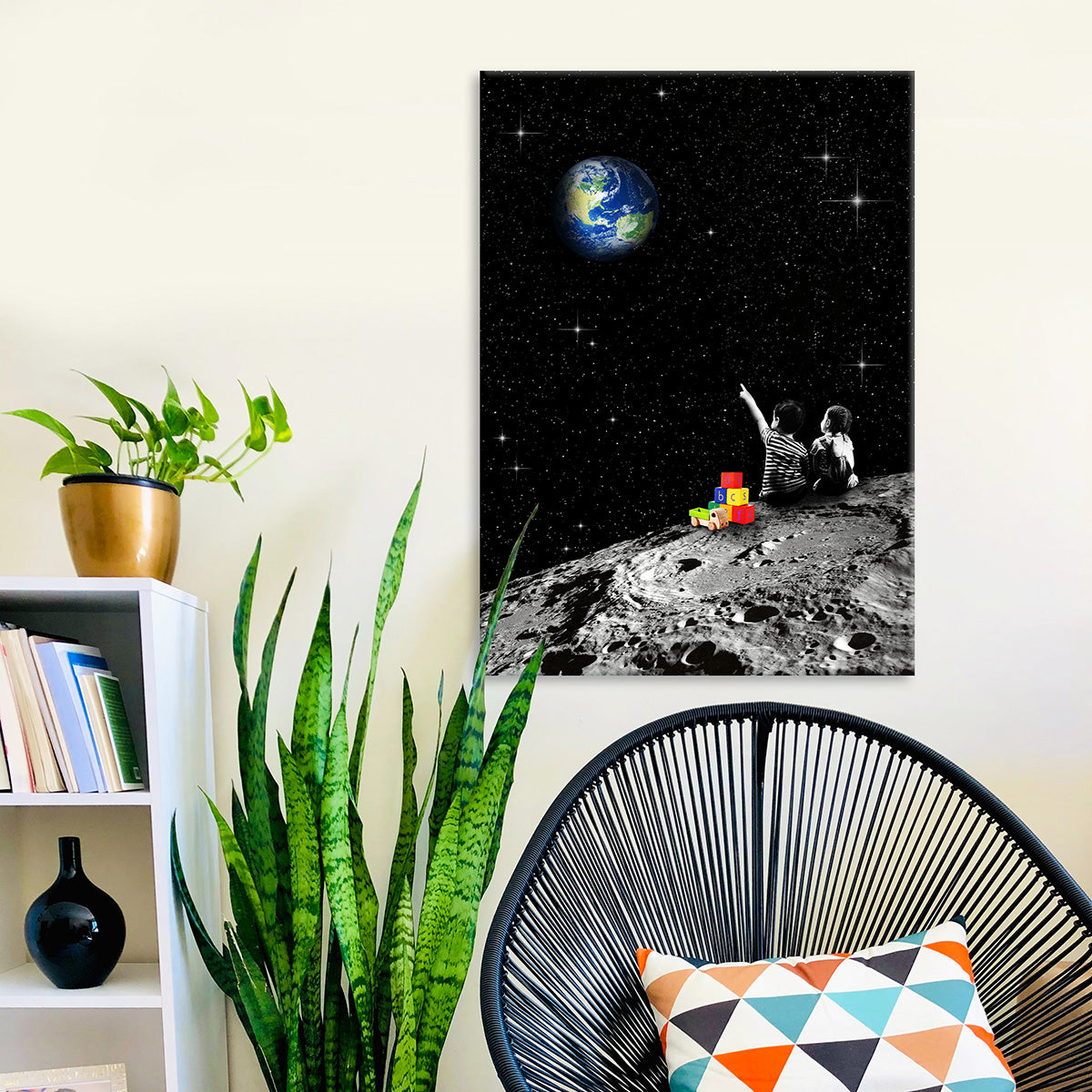 "Together From The Moon" canvas print
