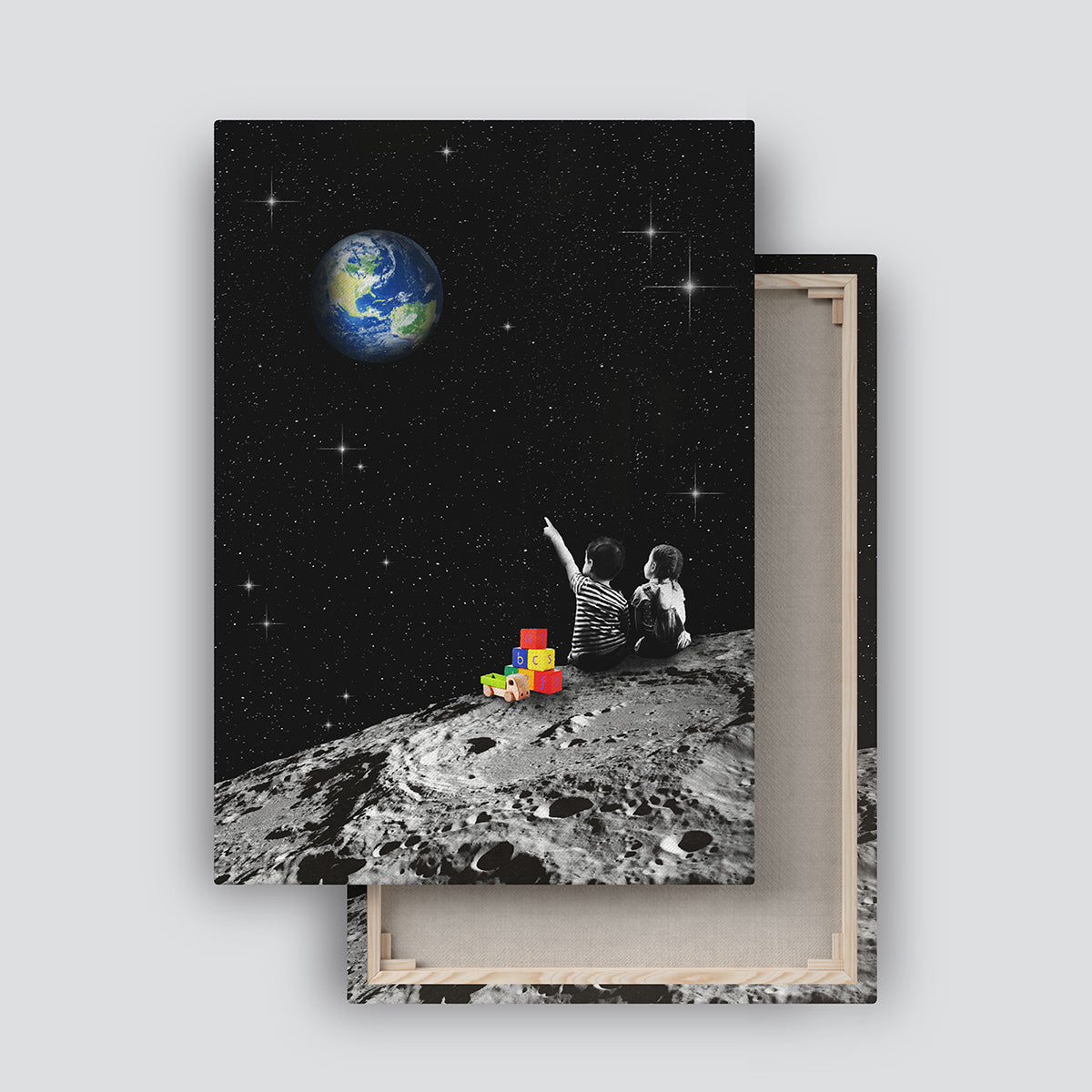 "Together From The Moon" canvas print