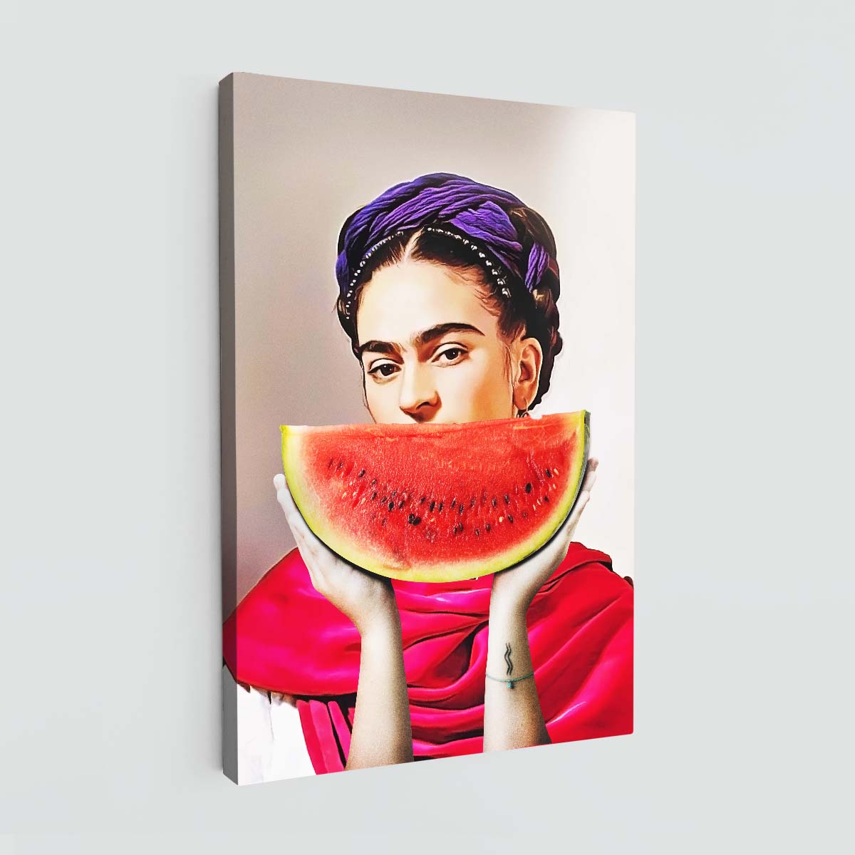 "Watermelon Frida" canvas print